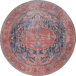 Vloerkleed Heris Red 01 Rond ø160 cm