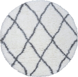 Vloerkleed Jeffie Cream Rond ø80 cm