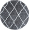 Vloerkleed Jeffie Grey Rond ø120 cm