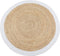 Vloerkleed Jute Rond Naturel/Wit ø120 cm