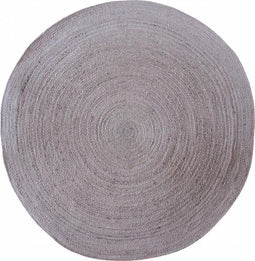 Vloerkleed Jute rond oud roze ø130