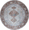 Vloerkleed Karaca Blue/Brown 06 Rond ø120 cm