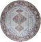 Vloerkleed Karaca Blue/Brown 06 Rond ø200 cm