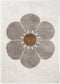 Vloerkleed Kinderkamer & Babykamer Bohemian Daisy Taupe - vierkant - Tapijt