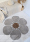 Vloerkleed Kinderkamer & Babykamer Bohemian Daisy Taupe - vierkant - Tapijt