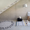 Vloerkleed kinderkamer Round ABC Natural-Black