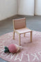Vloerkleed kinderkamer Round ABC Vintage Nude-Natural