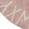 Vloerkleed kinderkamer Round ABC Vintage Nude-Natural