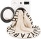Vloerkleed kinderkamer Round ABC Vintage Nude-Natural