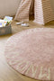 Vloerkleed kinderkamer Round ABC Vintage Nude-Natural