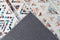 Vloerkleed laagPIN - maritiem geometrisch patroon in used look, modern, uniek - woonkamer, slaapkamer, eetkamer, kantoor - kleur: multi, cartoon, afmetingen: 120 x 180 cm