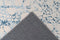 Vloerkleed laagpolig - maritiem geometrisch patroon in used look, modern, onderhoudsvriendelijk - woonkamer, slaapkamer, eetkamer, kantoor - kleur: blauw, afmetingen: 80 x 150 cm