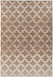 Vloerkleed, laagpolig Marokkaans patroon, zijdeachtige glans, dun, zacht, voor woonkamer, slaapkamer, loper met antislip lichtbruin taupe, kleur: taupe, maat: 120 x 170 cm