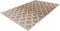 Vloerkleed, laagpolig Marokkaans patroon, zijdeachtige glans, dun, zacht, voor woonkamer, slaapkamer, loper met antislip lichtbruin taupe, kleur: taupe, maat: 120 x 170 cm