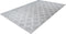Vloerkleed, laagpolig Marokkaans patroon, zijdeachtige glans, dun, zacht, voor woonkamer, slaapkamer, loper, met antislip, lichtgrijs, kleur: grijs, maat: 120 x 170 cm