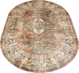 Vloerkleed Laria Blue 1 - Ovaal 200 x 290 cm