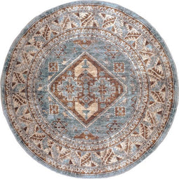 Vloerkleed Laria Blue 3 Rond - ø200 cm