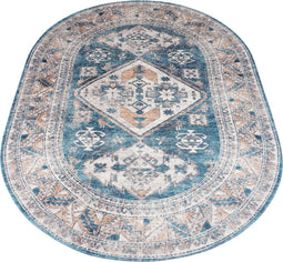 Vloerkleed Laria Blue 4 - Ovaal 200 x 290 cm