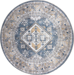 Vloerkleed Laria Blue 4 Rond - ø200 cm