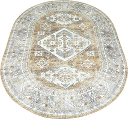 Vloerkleed Laria Brown 5 - Ovaal 160 x 230 cm