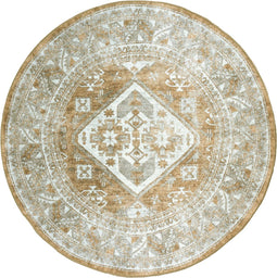 Vloerkleed Laria Brown 5 Rond - ø120 cm