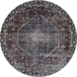 Vloerkleed Madel Rond Rood/Blauw ø200 cm