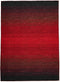 Vloerkleed MOMO Rugs Panorama Kelim Black Red 80x200 cm