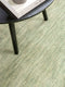 Vloerkleed MOMO Rugs Panorama Uni Rond Green Vloerkleed - 200 rond - Rond - Laagpolig,Rond Tapijt - Modern - Groen