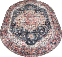 Vloerkleed Nora Rood - Ovaal 200 x 290 cm