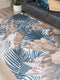 Vloerkleed Palm Blue 200 x 290 cm
