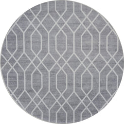 Vloerkleed Pattern Rond Grijs ø160 cm