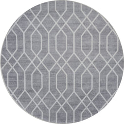 Vloerkleed Pattern Rond Grijs ø200 cm