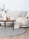 Vloerkleed Scott Taupe Rond ø200 cm