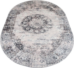 Vloerkleed Viola Antraciet - Ovaal 200 x 290 cm