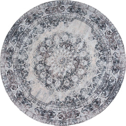Vloerkleed Viola Antraciet - Rond ø200 cm