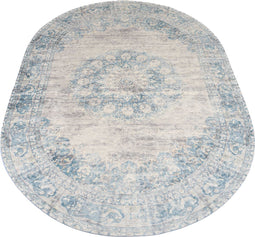 Vloerkleed Viola Blue - Ovaal 200 x 290 cm
