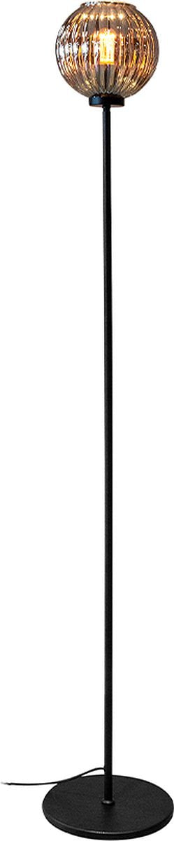 Vloerlamp, 1-lichts, V340 smoke glas