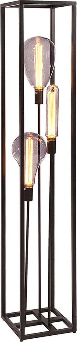 Vloerlamp, 3-lichts, V340 zwart