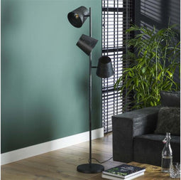Vloerlamp 3x Ø18 Kinetic - Charcoal