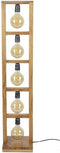 Vloerlamp 5L modulo houten frame - Massief acacia naturel