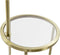 Vloerlamp DKD Home Decor Gouden Metaal Polyester Linnen Wit Glam (43,5 x 40 x 154 cm)