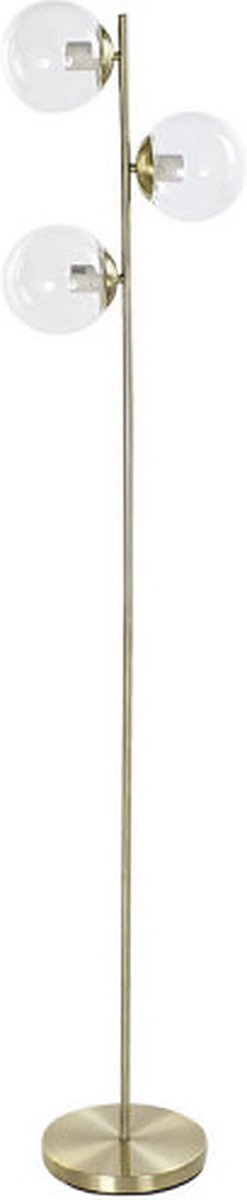 Vloerlamp DKD Home Decor Kristal Gouden Metaal Transparant Glam (35 x 25 x 167 cm)