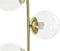 Vloerlamp DKD Home Decor Kristal Gouden Metaal Transparant Glam (35 x 25 x 167 cm)