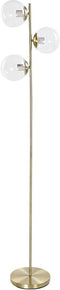 Vloerlamp DKD Home Decor Kristal Gouden Metaal Transparant Glam (35 x 25 x 167 cm)
