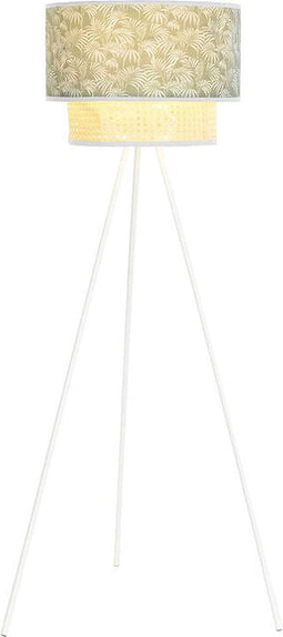 Vloerlamp DKD Home Decor Metaal Polyester Wit Groen 220 V 50 W (40 x 40 x 129 cm)
