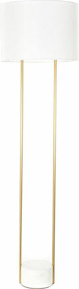 Vloerlamp DKD Home Decor Wit Gouden Metaal Marmer 50 W 220 V 48 x 48 x 170 cm