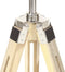 Vloerlamp driepoot 140 cm massief mangohout