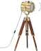 Vloerlamp driepoot 69 cm massief mangohout