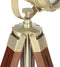 Vloerlamp driepoot 69 cm massief mangohout