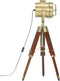 Vloerlamp driepoot 69 cm massief mangohout